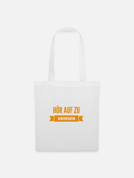 lass das lachen - Stoffbeutel - Weiß