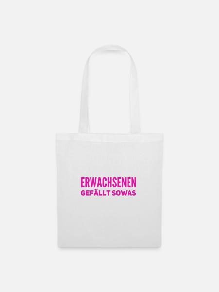 endlich was für Erwachsene - Stoffbeutel - Weiß
