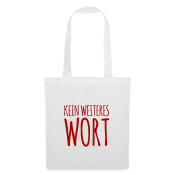 sei leise - Stoffbeutel - Weiß - Vorne
