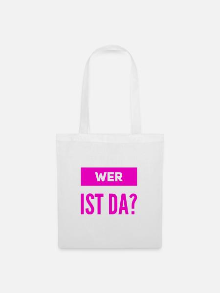 wer ist da? - Stoffbeutel - Weiß
