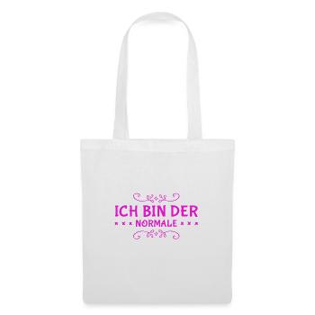 ich bin völlig normal - Stoffbeutel - Weiß - Vorne