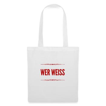 weiß der Teufel - Stoffbeutel - Weiß - Vorne