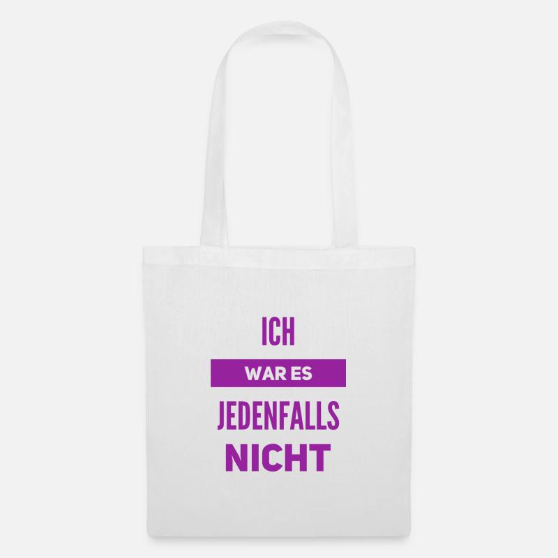 mich trifft keine Schuld - Stoffbeutel - Weiß