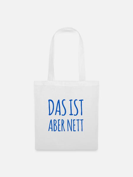 wie freundlich - Stoffbeutel - Weiß