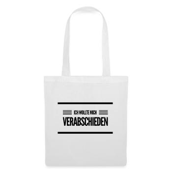 ich sag auf Wiedersehen - Stoffbeutel - Weiß - Vorne