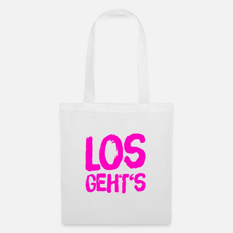 auf geht es - Stoffbeutel - Weiß