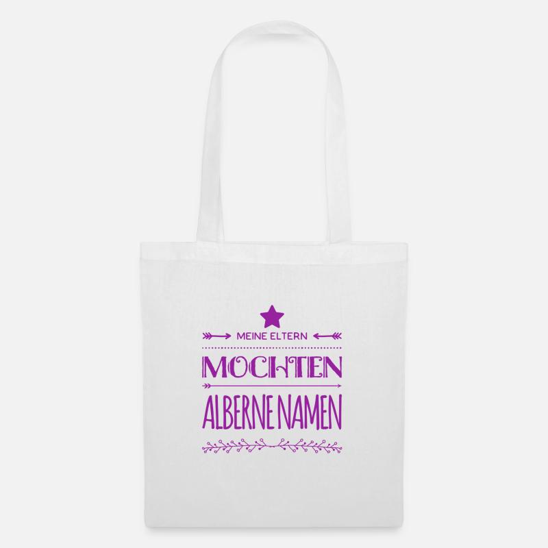 alberner Name - Stoffbeutel - Weiß