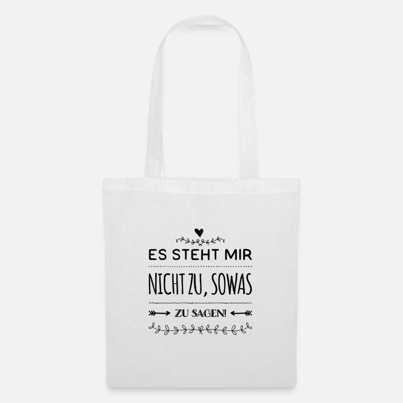 ich bin zurückhaltend - Stoffbeutel - Weiß