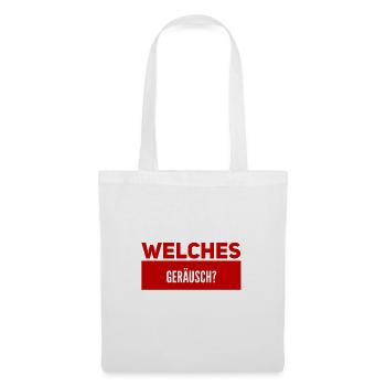 ist da ein Geräusch? - Stoffbeutel - Weiß - Vorne