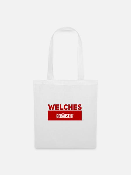 ist da ein Geräusch? - Stoffbeutel - Weiß