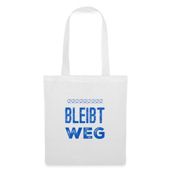 kommt nicht näher - Stoffbeutel - Weiß - Vorne