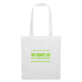 ich bin vergesslich - Stoffbeutel - Weiß - Vorne