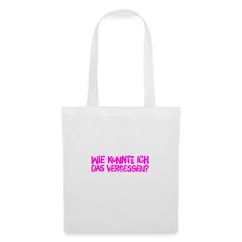 ich bin so vergesslich - Stoffbeutel - Weiß - Vorne