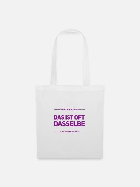 wo ist der Unterschied? - Stoffbeutel - Weiß