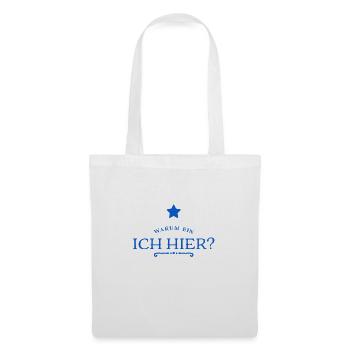 aus welchem Grund bin ich hier? - Stoffbeutel - Weiß - Vorne