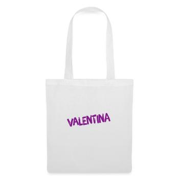so sieht eine Valentina aus - Stoffbeutel - Weiß - Vorne