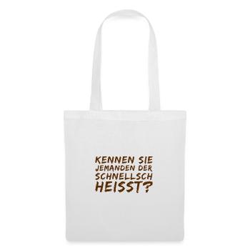 Frau Schnellsch - Stoffbeutel - Weiß - Vorne