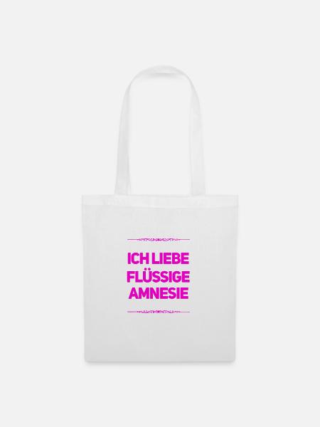 Amnesie ist wunderbar - Stoffbeutel - Weiß