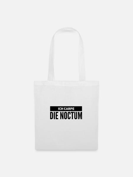 so sieht eine Nachteule aus - Stoffbeutel - Weiß