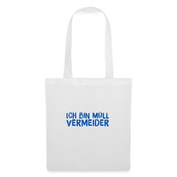 ich vermeide Müll - Stoffbeutel - Weiß - Vorne