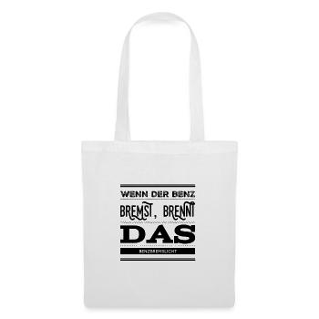 ich bremse - Stoffbeutel - Weiß - Vorne
