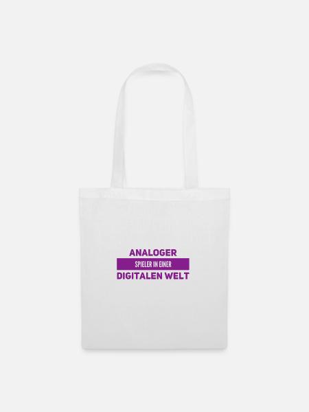 analog geht immer - Stoffbeutel - Weiß