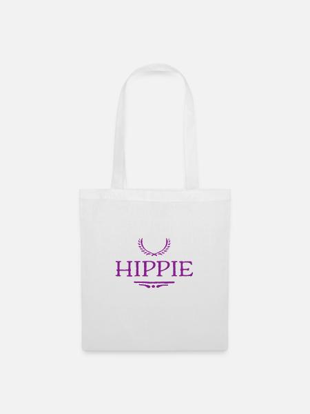 Hippie - Stoffbeutel - Weiß