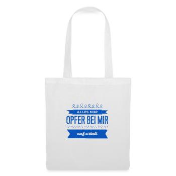 chez moi au travail - Sac en tissu - blanc - Devant