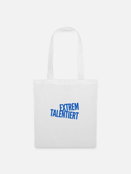 ich bin richtig talentiert - Stoffbeutel - Weiß