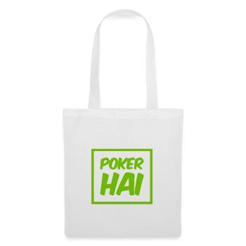 Pokerhai - Stoffbeutel - Weiß - Vorne