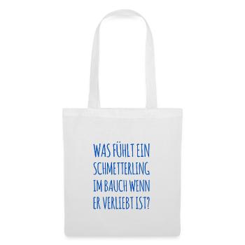 so fühlen Schmetterlinge - Stoffbeutel - Weiß - Vorne