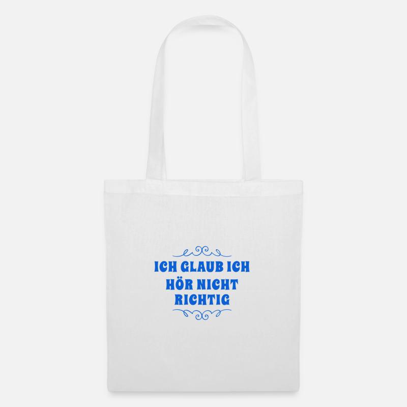 ohne mich - Stoffbeutel - Weiß