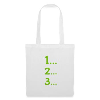 One, two, three - Tote Bag - white - Front