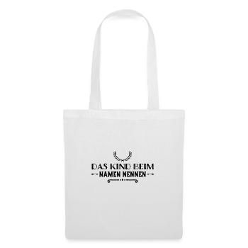J’aime la vérité - Sac en tissu - blanc - Devant