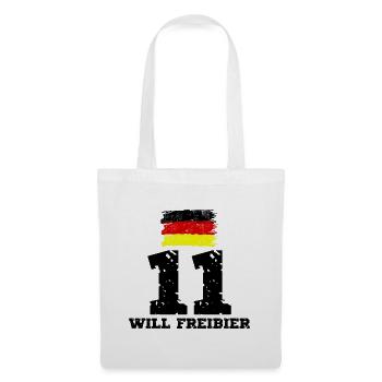Deutschland Sauf Trikot Mallorca Fußball Party - Stoffbeutel - Weiß - Vorne