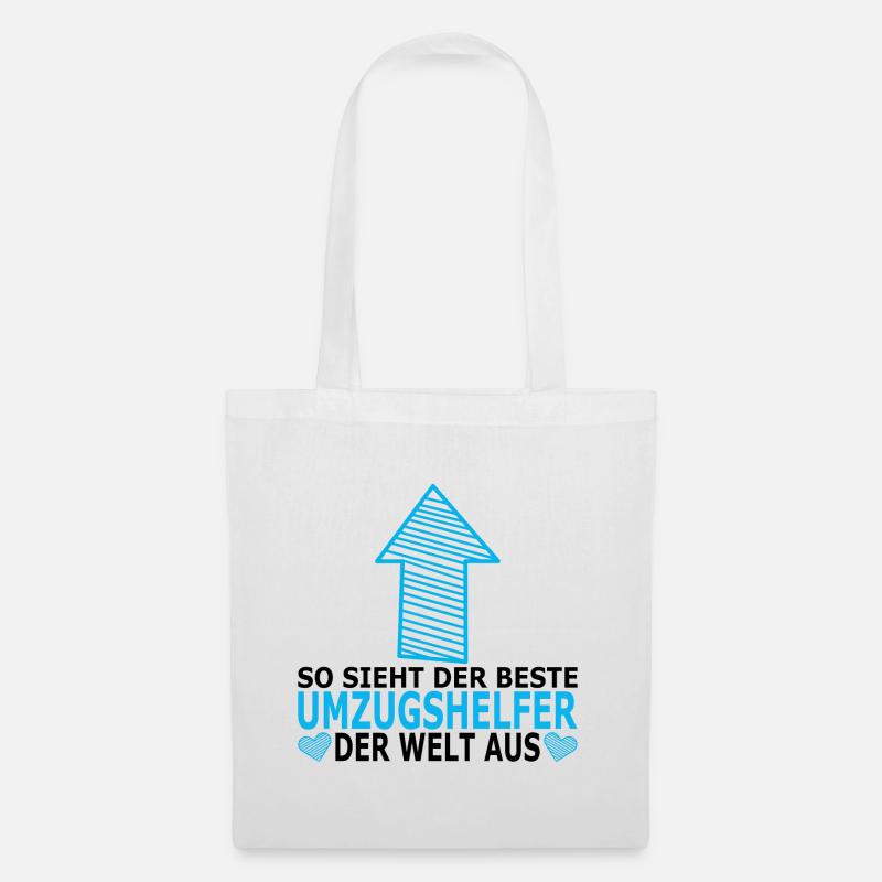 Umzugshelfer Dankeschön Danke Geschenkideen - Stoffbeutel - Weiß