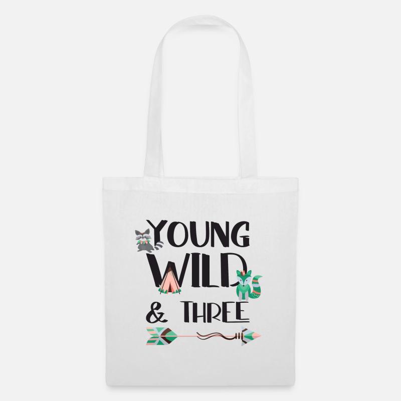 Young Wild & Three - Stoffbeutel - Weiß