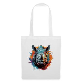 Party Rhinoceros - Tote Bag - white - Front