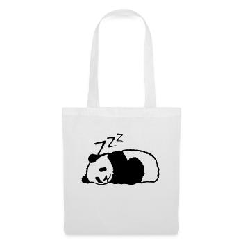 panda dort sieste dormir - Sac en tissu - blanc - Devant