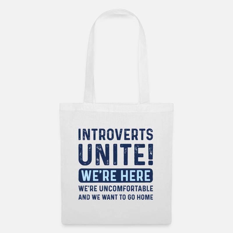 Introvertierte Unite - Stoffbeutel - Weiß