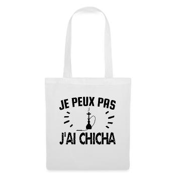 je peux pas j'ai chicha - Sac en tissu - blanc - Devant