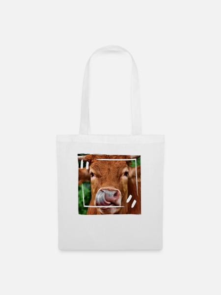 Du boeuf - Sac en tissu - blanc