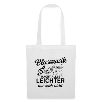 Blasmusik Blaskapelle Blasorchester Musik - Stoffbeutel - Weiß - Vorne