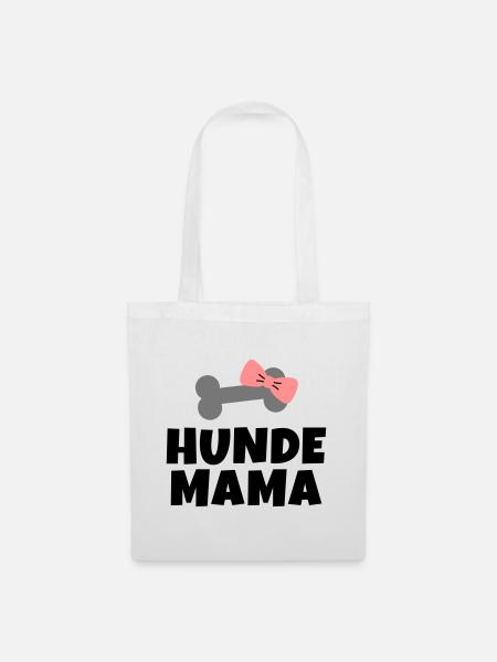 Hunde Mama - Stoffbeutel - Weiß