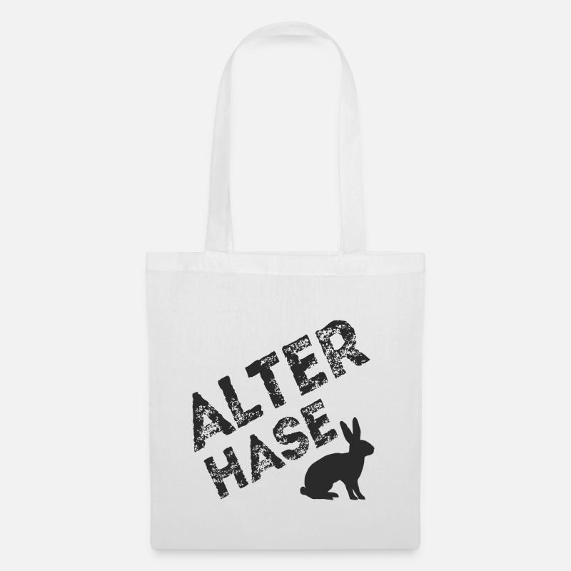 Alter Hase - Stoffbeutel - Weiß