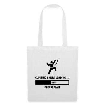 Chargement des compétences d’escalade S’il vous plaît attendre - Sac en tissu - blanc - Devant