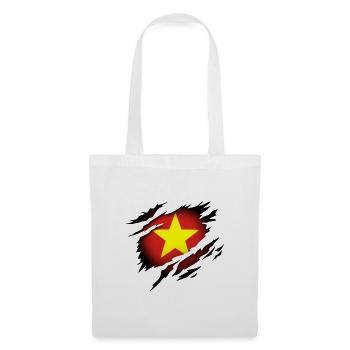 Le Vietnam dans l’âme - Sac en tissu - blanc - Devant