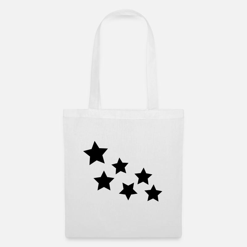 star - Tote Bag - white