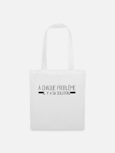 math,maths,mathématiques,citation - Sac en tissu - blanc