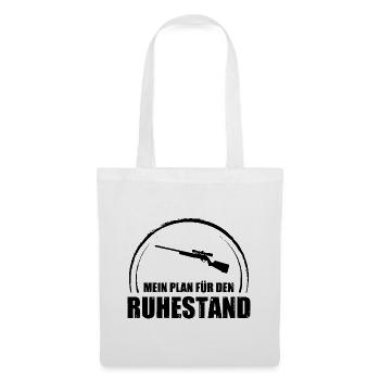 Mein Plan Fur Den Ruhestand - - Stoffbeutel - Weiß - Vorne